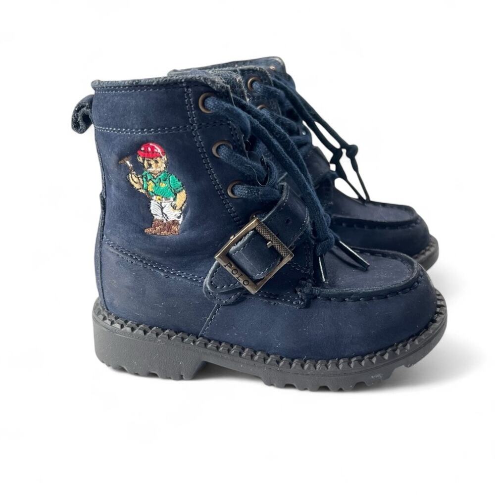 Polo Ralph Lauren Ranger High 2 Boots Toddler Boys US 7 EUR 23.5 Polo Bear